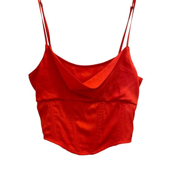 Promesa Milkmaid Corset Top Womens S Smocked Romantic Coquette Vampire Diaries - Picture 1 of 5